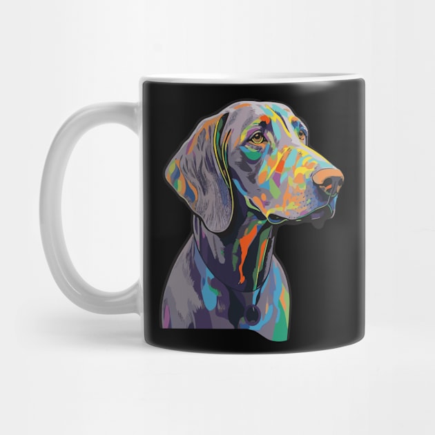 Weimaraner Dog Art by The Image Wizard